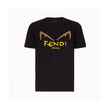 [펜디]Fendi 2020 Mens Logo Casual Silket Short Sleeved Tshirts - 펜디 2020 남성 로고 캐쥬얼 실켓 반팔티 Fen0516x.Size(s 