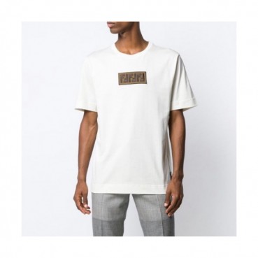 [펜디]Fendi 2019 Mens Logo Casual Cotton Short Sleeved Tshirts - 펜디 2019 남성 로고 캐쥬얼 코튼 반팔티 Fen0514x.Size(s 