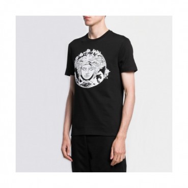 [베르사체]Versace 2020 Mens Logo Silket Short Sleeved Tshirts - 베르사체 2020 남성 메두사 실켓 반팔티 Ver0483x.Size(s 