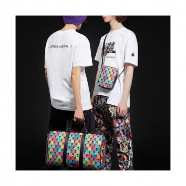 [매장판]Moncler x Pam Angels 2020 Mens Logo Cotton  Short Sleeved Tshirts - 몽클레어 x 팜 엔젤스 2020 남성 로고 코튼 반팔티 Moc01346x.Size(m 