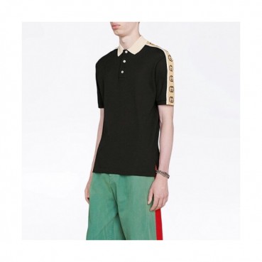 [매장판]Gucci 2020 Mens Logo Cotton Polo Short Sleeved Tshirts - 구찌 2020 남성 로고 폴로 코튼 반팔티 Guc02007x.Size(m 