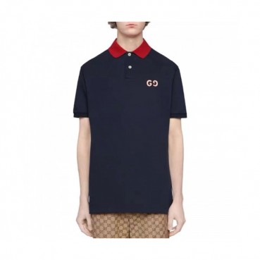 [매장판]Gucci 2020 Mens Logo Cotton Polo Short Sleeved Tshirts - 구찌 2020 남성 로고 폴로 코튼 반팔티 Guc02006x.Size(m 