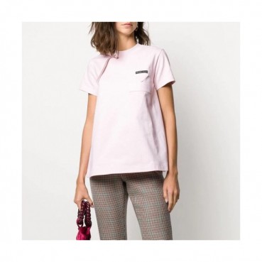 Jil Sander 2020 Womens Basic Crew-neck Cotton Short Sleeved Tshirts 