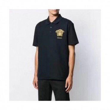 [베르사체]Versace 2019 Mens Logo Cotton Short Sleeved Polo Tshirts - 베르사체 2019 남성 로고 코튼 폴로 반팔티 Ver0462x.Size(m 