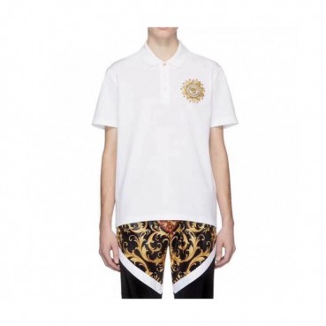 [베르사체]Versace 2019 Mens Logo Cotton Short Sleeved Polo Tshirts - 베르사체 2019 남성 로고 코튼 폴로 반팔티 Ver0461x.Size(m 