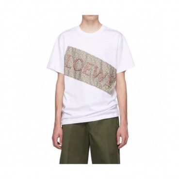 [로에베]Loewe 2020 Mm/Wm Logo Cotton Short Sleeved Tshirts - 로에베 2020 남자 로고 코튼 반팔티 loe0140x.Size(s 