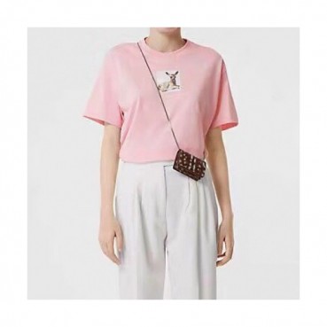[버버리]Burberry 2019 Mm/Wm Logo Cotton Oversize Short Sleeved Tshirts - 버버리 2019 남자 로고 코튼 오버사이즈 반팔티 Bur01775x.Size(s 