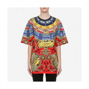 [모스키노]Moschino 2019 Mm/Wm Logo Silket Short Sleeved Tshirt - 모스키노 2019 남자 로고 실켓 반팔티 Mos0061x.Size(s 