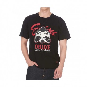 Evisu 2019 Mens Embroidery Evisukuro Cotton Short Sleeved Tshirts - 에비수 2019 남성 자수 갈매기 코튼 반팔티 Evi0033x.Size(s 