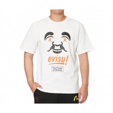 Evisu 2019 Mens Embroidery Evisukuro Cotton Short Sleeved Tshirts - 에비수 2019 남성 자수 갈매기 코튼 반팔티 Evi0032x.Size(s 
