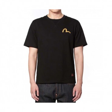 Evisu 2019 Mens Embroidery Evisukuro Cotton Short Sleeved Tshirts - 에비수 2019 남성 자수 갈매기 코튼 반팔티 Evi0028x.Size(s 