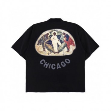 Kanye west 2019 Mm/Wm Logo Oversize Cotton Short Sleeved Tshirt - 카니예 웨스트 2019 남자 로고 오버사이즈 코튼 반팔티 Kany0041x.Size(m 