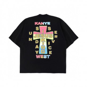 Kanye west 2019 Mm/Wm Logo Oversize Cotton Short Sleeved Tshirt - 카니예 웨스트 2019 남자 로고 오버사이즈 코튼 반팔티 Kany0036x.Size(m 