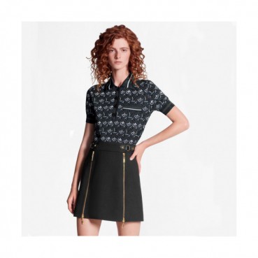 Louis vuitton 2019 Womens Monogram Cotton Polo Short Sleeved Tshirts - 루이비통 2019 여성 모노그램 고튼 폴로 반팔티 Lou01489x.Size(s 