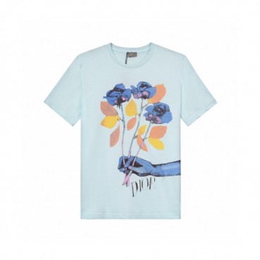 [디올]Dior 2019 Mens Crew-neck Cotton Short Sleeved Tshirt 