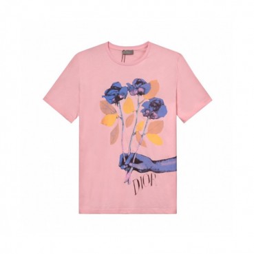 [디올]Dior 2019 Mens Crew-neck Cotton Short Sleeved Tshirt 