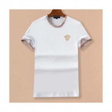 Versace 2019 Mens Logo Casual Cotton Short Sleeved Tshirts - 베르사체 2019 남성 로고 캐쥬얼 코튼 반팔티 Ver0427x.Size(m 