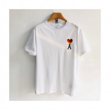 Ami 2019 Mm/Wm Casual Cotton Short Sleeved Tshirt - 아미 2019 남자 로고 코튼 캐쥬얼 반팔티 Ami0020x.Size(s 
