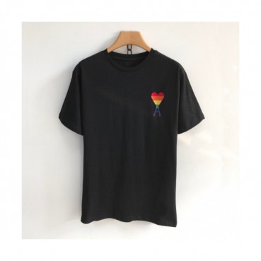 Ami 2019 Mm/Wm 'Ami de Coeur' Casual Cotton Short Sleeved Tshirt - 아미 2019 남자 로고 코튼 캐쥬얼 반팔티 Ami0019x.Size(s 