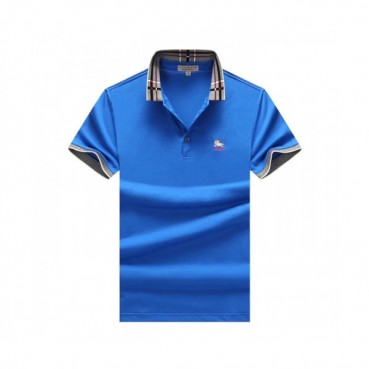 [매장판]Burberry 2019 Mens Logo Silket Short Sleeved Polo Tshirt - 버버리 2019 남성 로고 실켓 폴로 반팔티 Bur01644x.Size(m 