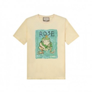 Gucci Unisex Ivory Tshirt - 구찌 남/녀 코튼 반팔 티셔츠 Guc1792x