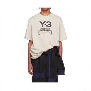 Y-3 2019 Mm/Wm Logo Basic Cotton Short Sleeved Tshirt 