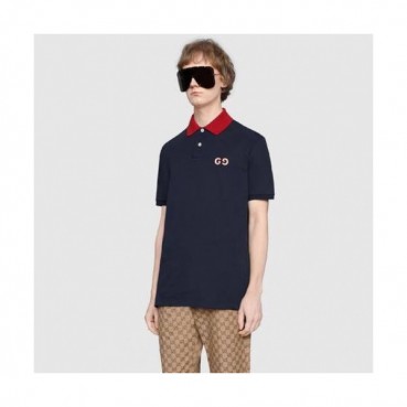 [매장판]Gucci 2019 Mm/Wm Logo Cotton Polo Short Sleeved Tshirt - 구찌 2019 남자 로고 폴로 코튼 반팔티 Guc01769x.Size(xs 