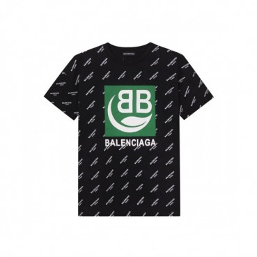 Balenciaga 2019 Mm/Wm Oversize Logo Cotton Short Sleeved Tshirt - 발렌시아가 남자 오버사이즈 로고 코튼 반팔티 Bal0373x.Size(xs 
