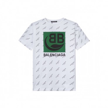 Balenciaga 2019 Mm/Wm Oversize Logo Cotton Short Sleeved Tshirt - 발렌시아가 남자 오버사이즈 로고 코튼 반팔티 Bal0372x.Size(xs 