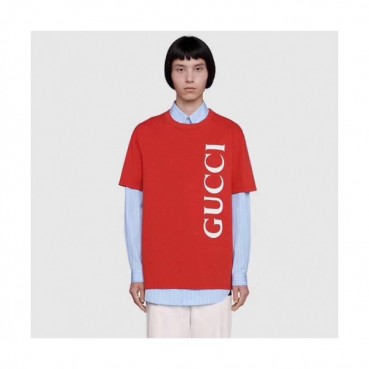 [매장판]Gucci 2019 Mm/Wm Logo Cotton Short Sleeved Tshirt - 구찌 2019 남자 로고 코튼 반팔티 Guc01731x.Size(s 