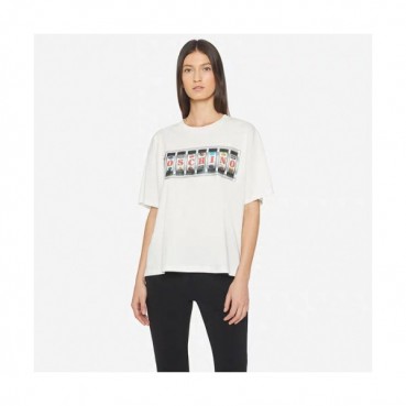 Moschino 2019 Mens Logo Cotton Short Sleeved Tshirt - 모스키노 2019 남성 로고 코튼 반팔티 Mos0045x.Size(s 