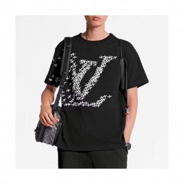 Louis vuitton 2019 Mens Crew -neck Cotton Short Sleeved Tshirt 