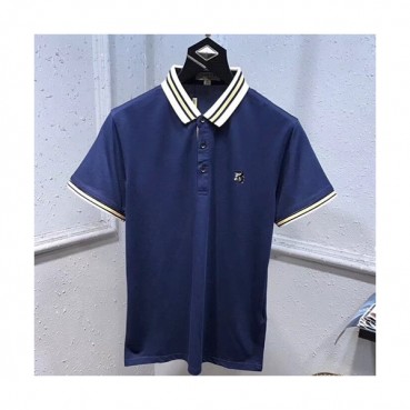 Burberry 2019 Mens Logo Silket Short Tshirt- 버버리 남성 로고 실켓 반팔티 BURTS0059.Size(M