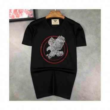 Armani 2019 Mens Logo Silket Short Tshirt- 알마니 남성 로고 실켓 반팔티 ARMTS0013.Size(M