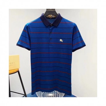 Burberry 2019 Mens Logo Silket Short Tshirt- 버버리 남성 로고 실켓 반팔티 BURTS0018.Size(M