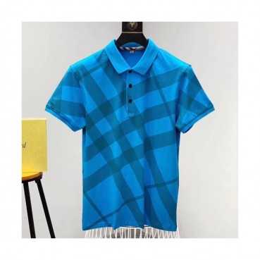 Burberry 2019 Mens Logo Silket Short Tshirt- 버버리 남성 로고 실켓 반팔티 BURTS0017.Size(M