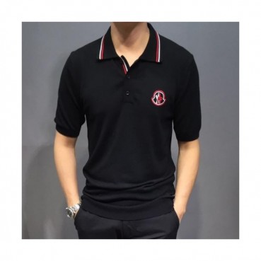 Mocler 2019 Mens Logo Cotton Short Tshirt- 몽클레어 남성 로고 코튼 반팔티 Mocht0073.Size(M