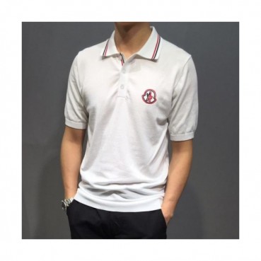 Mocler 2019 Mens Logo Cotton Short Tshirt- 몽클레어 남성 로고 코튼 반팔티 Mocht0073.Size(M