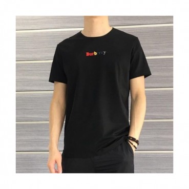 Burberry 2019 Mens Logo Cotton Short Sleeved Tshirt - 버버리 남성 로고 코튼 반팔티 Burts0094.Size(M