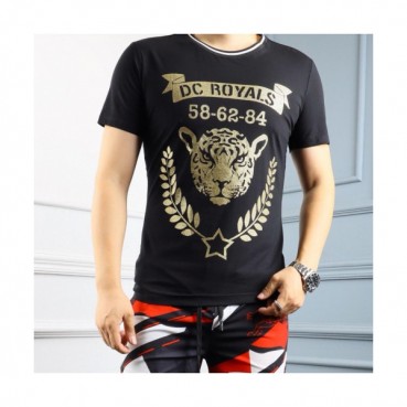 philipp-plein 2019 Mens Logo Cotton Short Sleeved Tshirt 