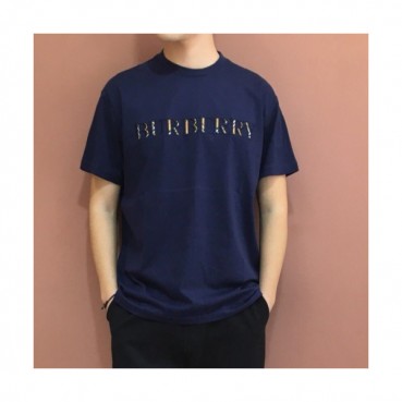 Burberry 2019 Mens Logo Cotton Short Sleeved Tshirt - 버버리 남성 로고 코튼 반팔티 Burts0083.Size(M