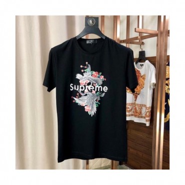 Supreme 2019 Mens Logo Cotton Short Sleeved Tshirt - 슈프림 남성 로고 코튼 반팔티 supts0009.Size(M