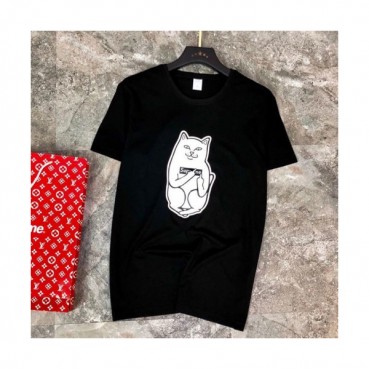 Supreme 2019 Mens Logo Cotton Short Sleeved Tshirt - 슈프림 남성 로고 코튼 반팔티 supts0007.Size(s