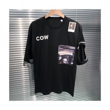 Burberry 2019 Mm/WmCrew -neck Cotton Short Sleeved T