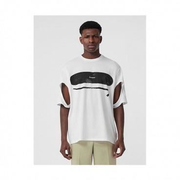 Burberry 2019 Mm/WmCrew -neck Cotton Short Sleeved T