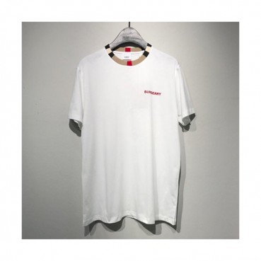 Burberry 2019 Mm/WmCrew -neck Cotton Short Sleeved T