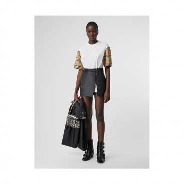 Burberry 2019 Mm/WmCrew -neck Cotton Short Sleeved T