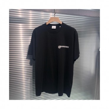 Burberry 2019 Mm/WmCrew -neck Cotton Short Sleeved T