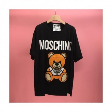 Moschino 2019 Mm/WmCrew -neck Cotton Short Sleeved T
