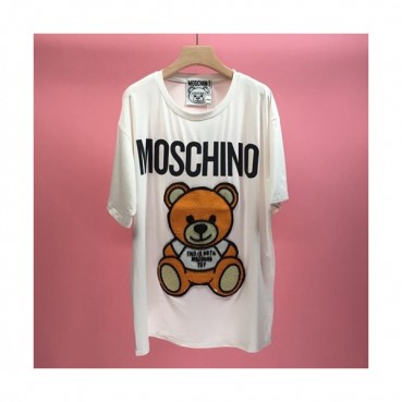 Moschino 2019 Mm/WmCrew -neck Cotton Short Sleeved T